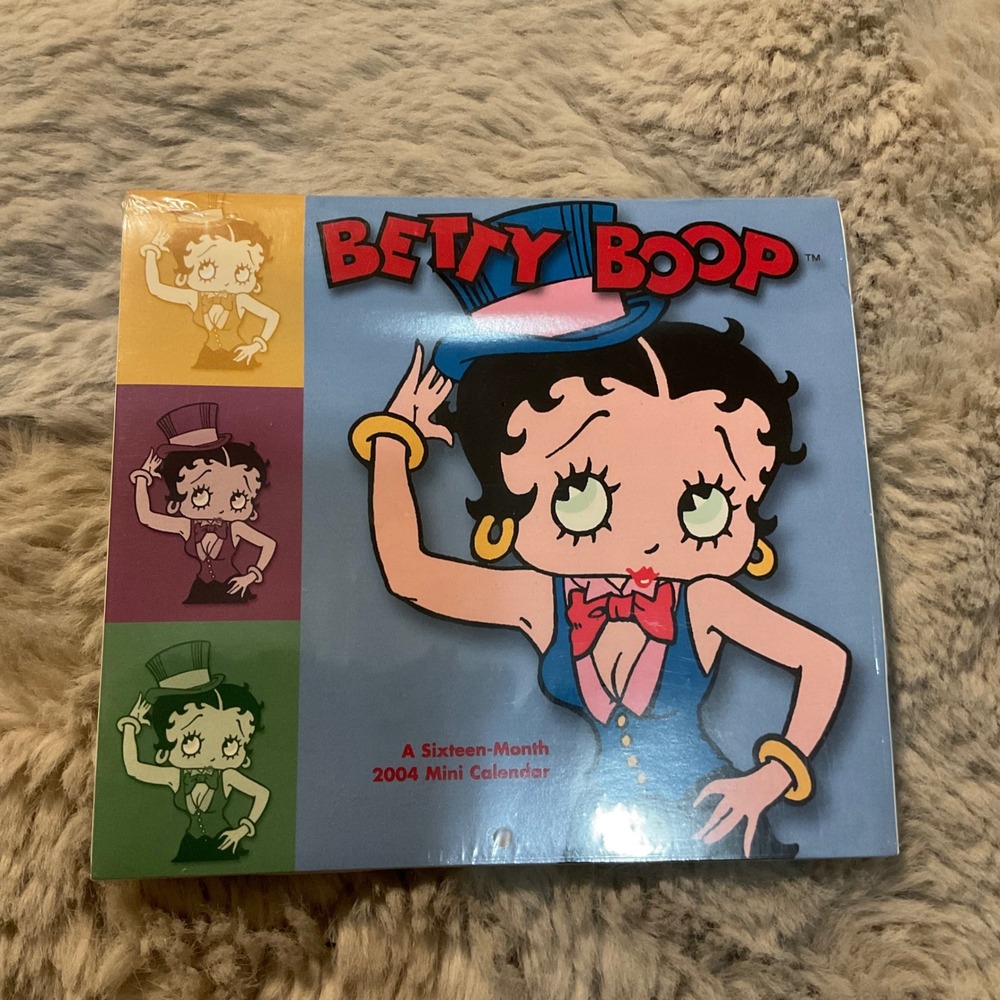 Vintage 2004 16 Month Betty Boop Mini Calendar Collectible New Sealed